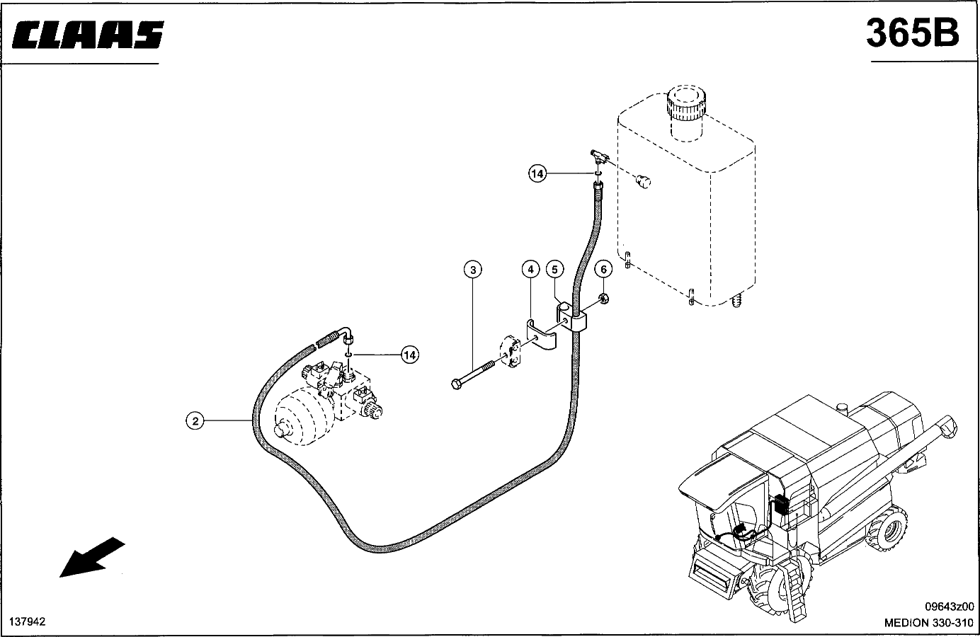 MEDION - HYDRAULIKLEITUNGEN, TANK-MAGNETVENTIL