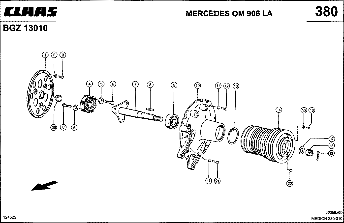 MEDION - MERCEDES OM 906 LA; ОТБОР МОЩНОСТИ
