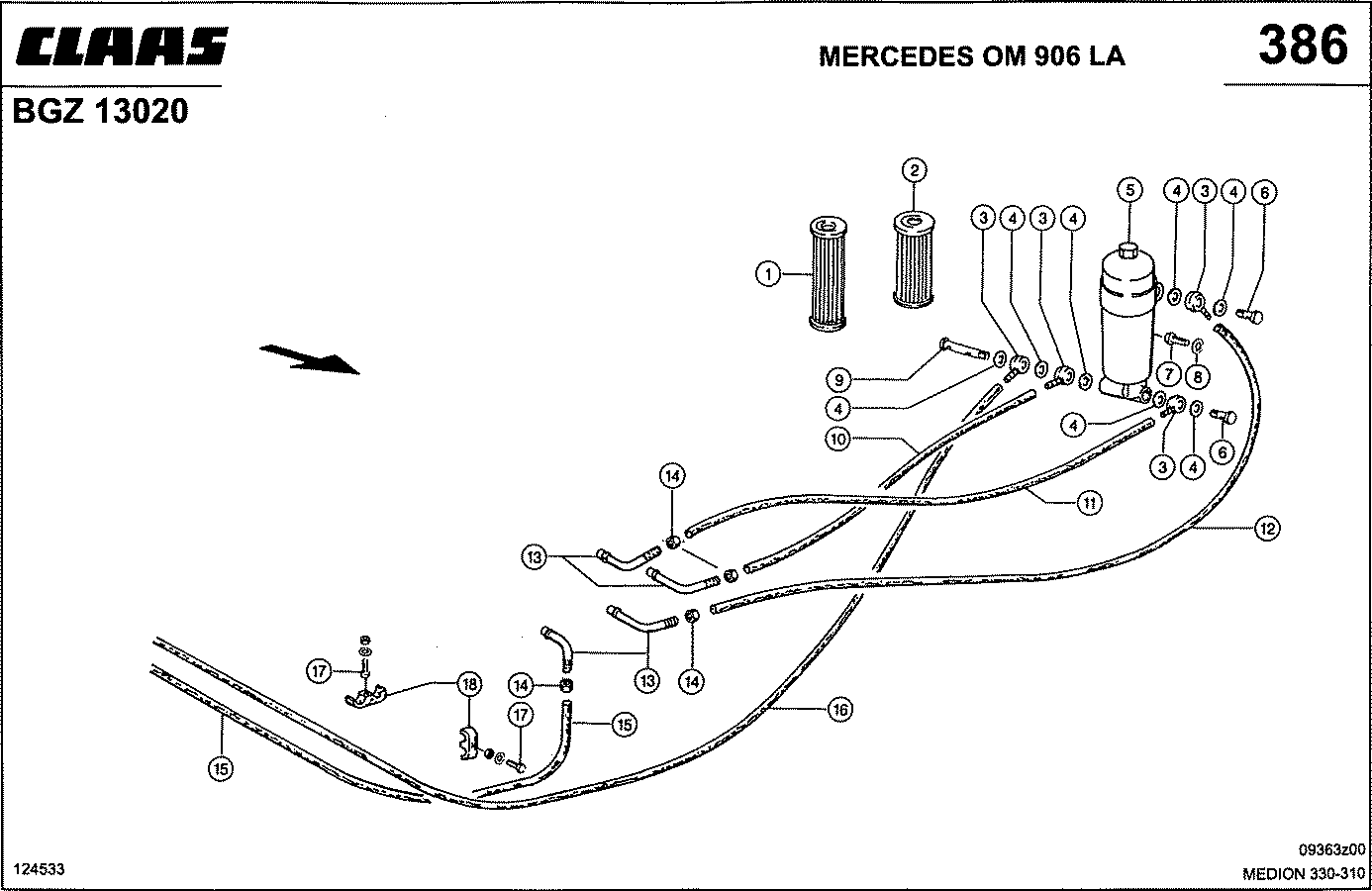 MEDION - MERCEDES OM 906 LA; СИСТЕМА ПИТАНИЯ