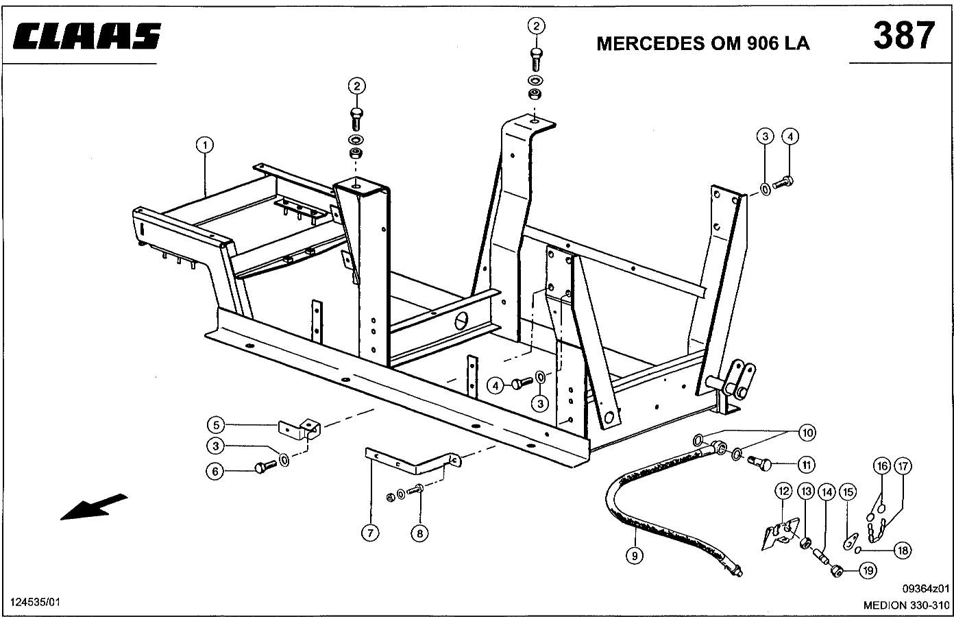 MEDION - MERCEDES OM 906 LA; КОНСОЛЬ ДВИГАТЕЛЯ