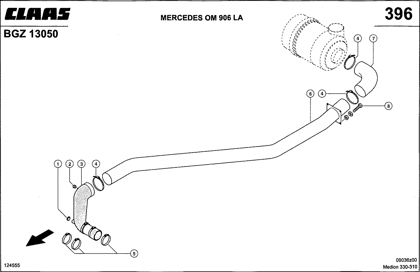 MEDION - MERCEDES OM 906 LA; ФИЛЬТРАЦИЯ ВОЗДУХА