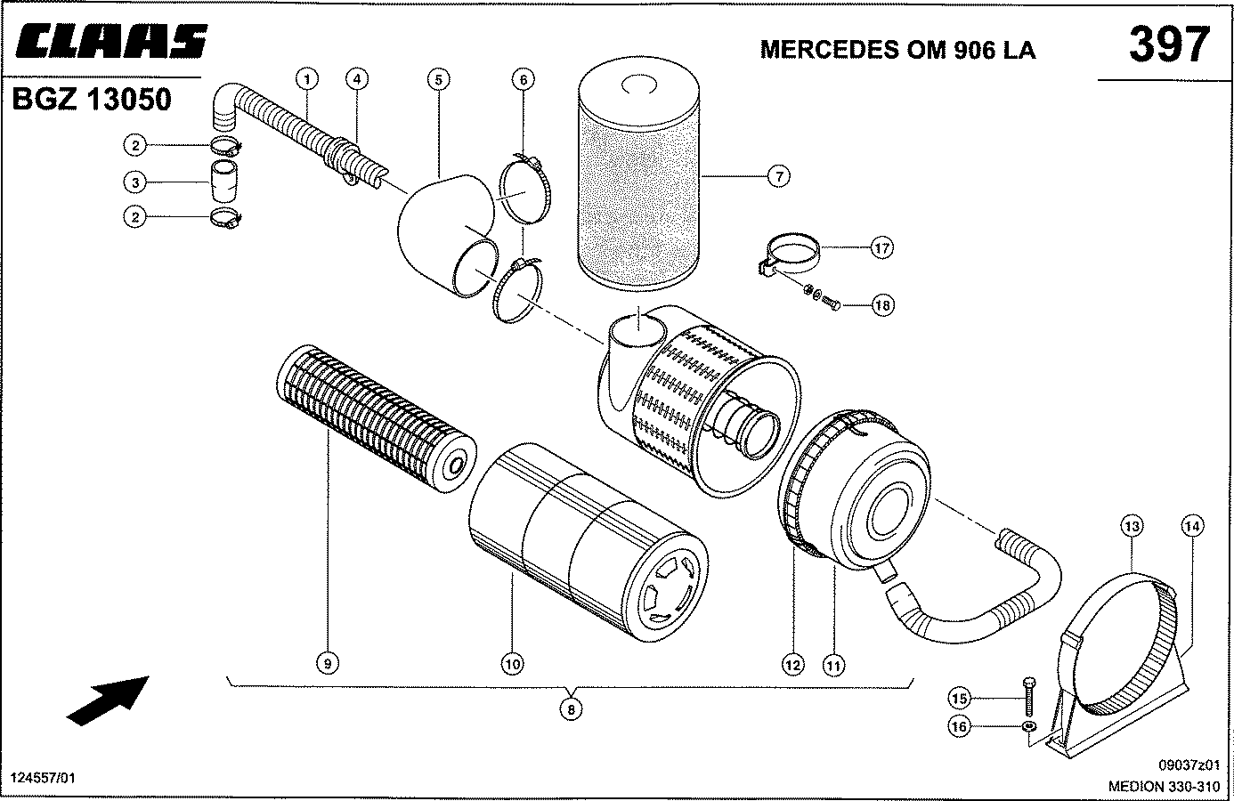 MEDION - MERCEDES OM 906 LA; ВОЗДУШНЫЙ ФИЛЬТР