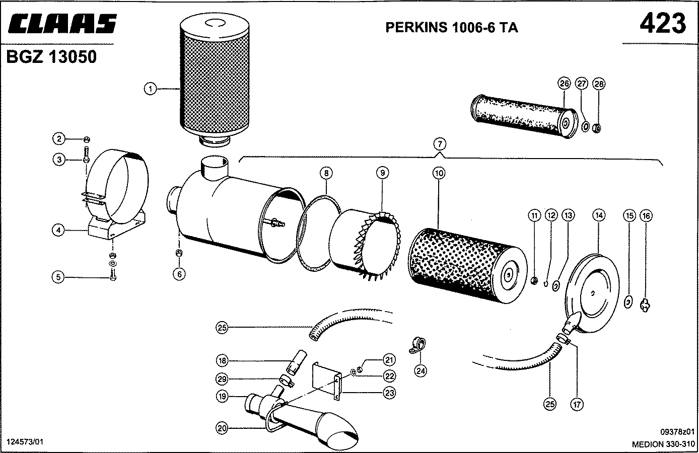 MEDION - PERKINS 1006-6 TA; LUFTFILTER
