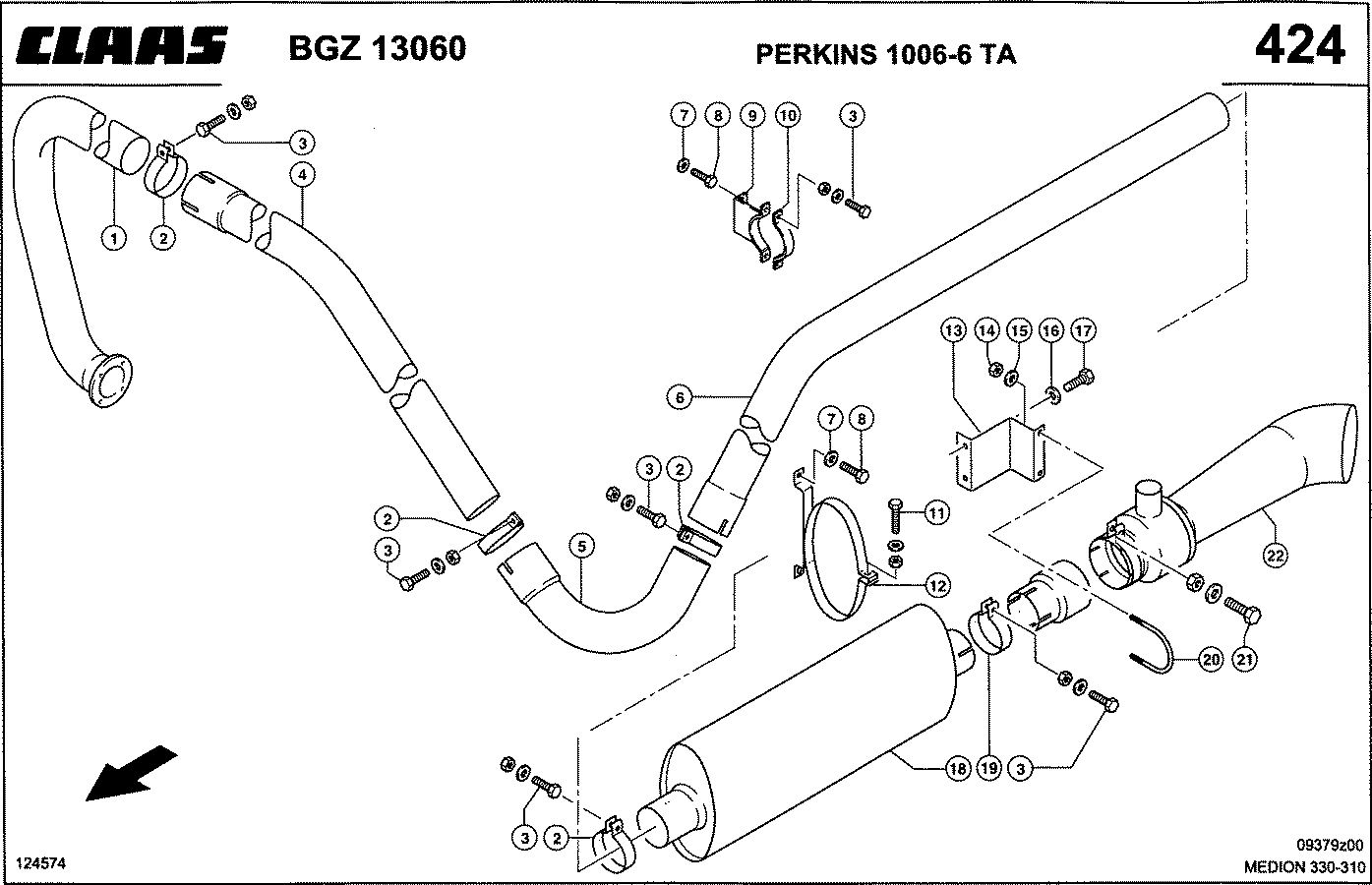 MEDION - PERKINS 1006-6 TA; ABGASANLAGE