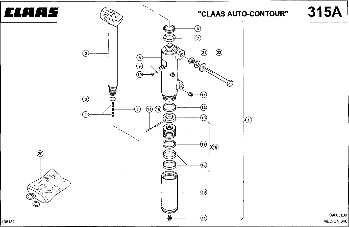 MEDION - ГИДРАВЛИЧЕСКИЙ ЦИЛИНДР, "AUTO - CONTOUR"