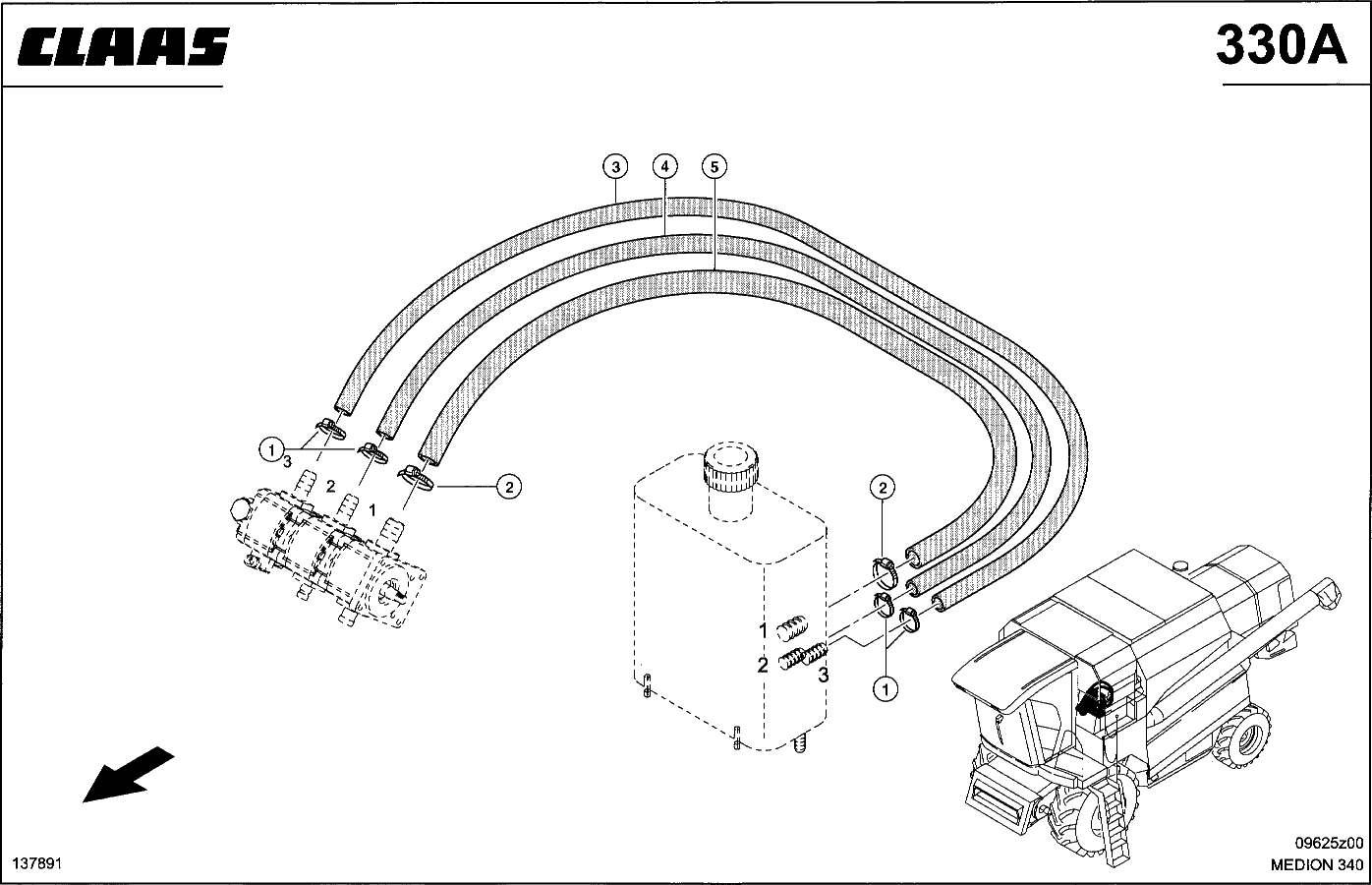MEDION - HYDRAULIKLEITUNGEN HD, TANK-PUMPE