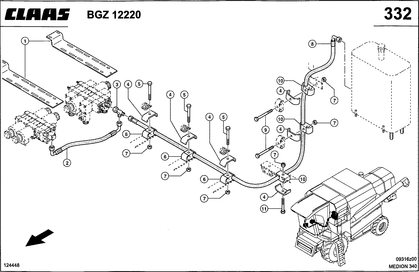 MEDION - HYDRAULIKLEITUNGEN HD, TANK-VENTILBLOCK