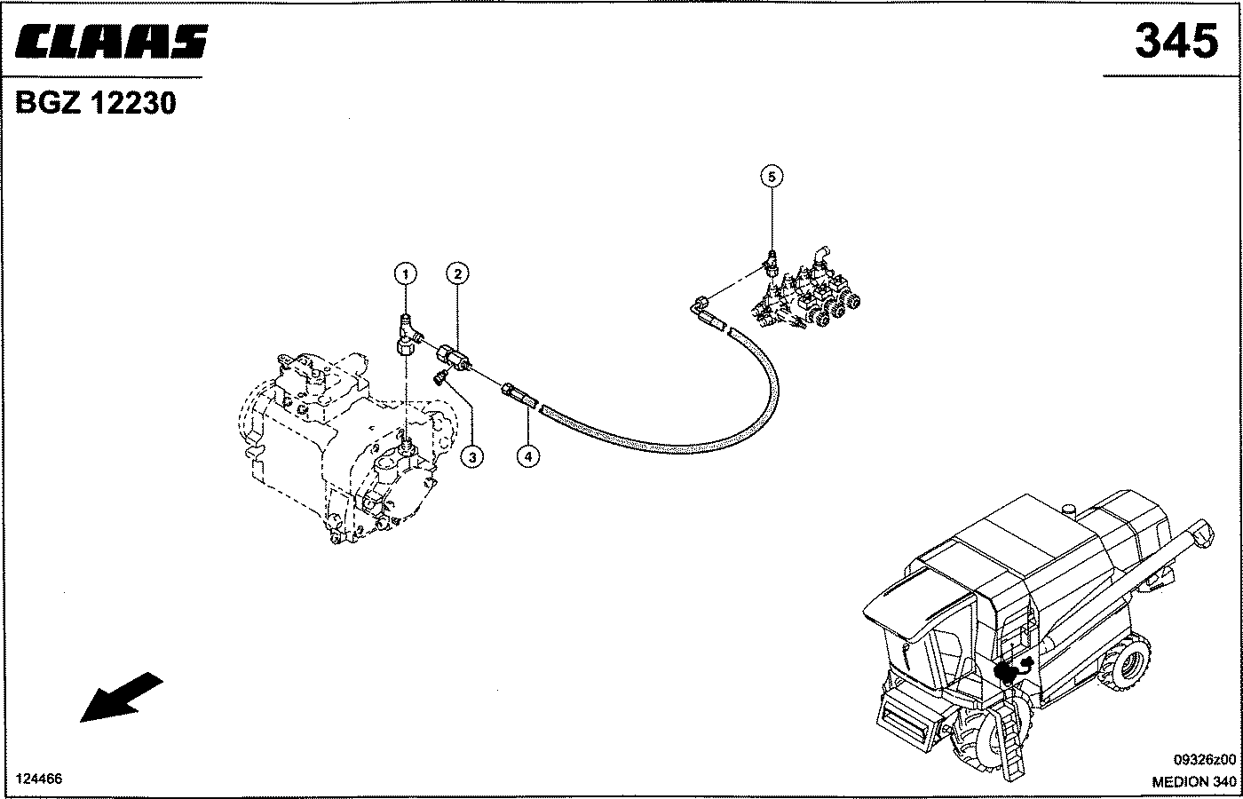 MEDION - HYDRAULIKLEITUNGEN ND, PUMPE-VENTILBLOCK
