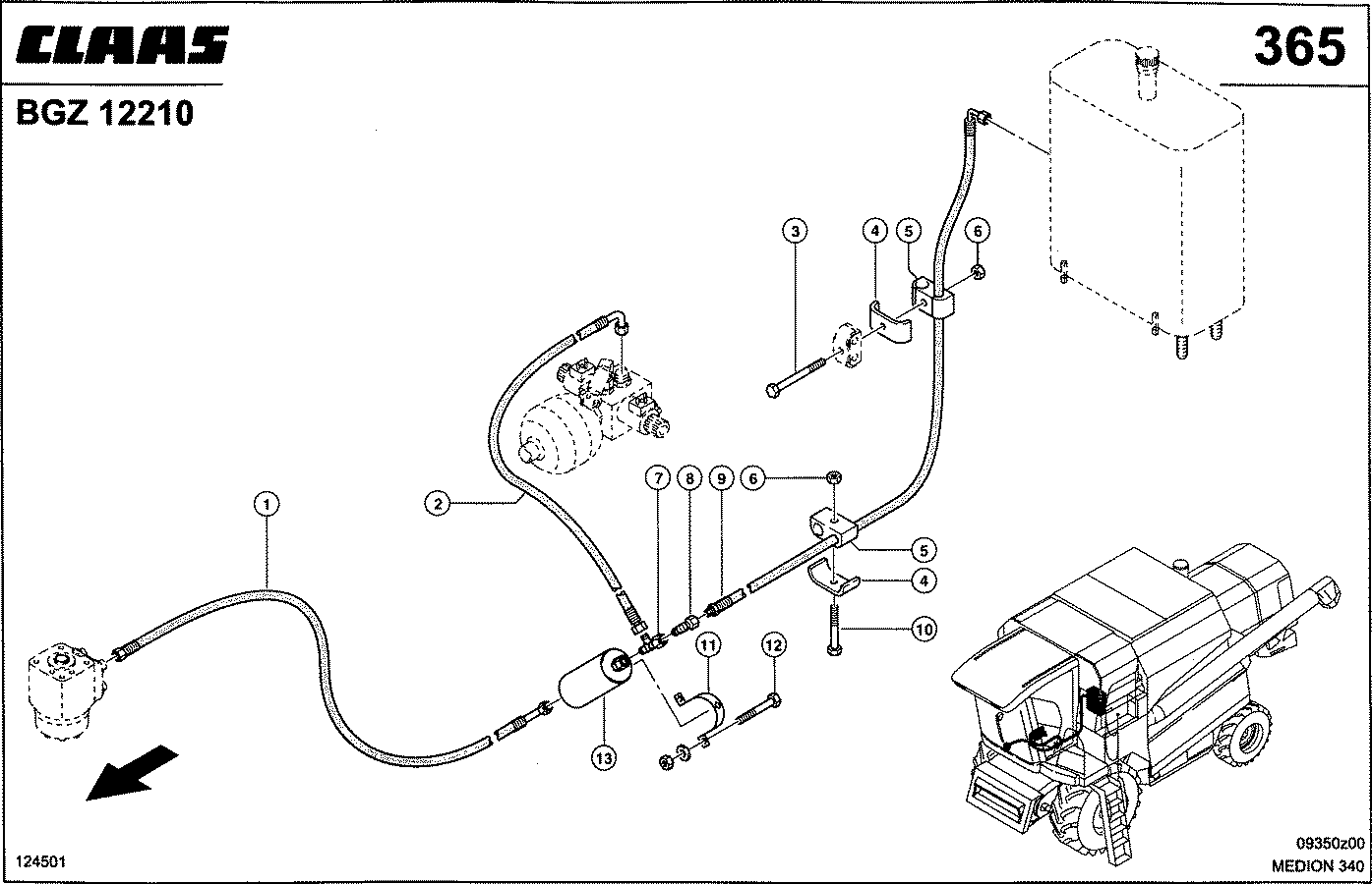 MEDION - HYDRAULIKLEITUNGEN, TANK-LENKEINHEIT
