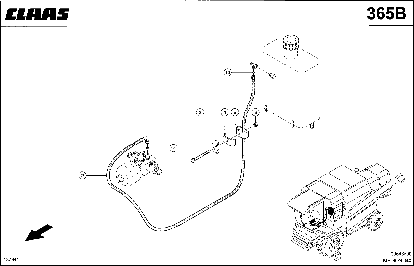MEDION - HYDRAULIKLEITUNGEN, TANK-MAGNETVENTIL