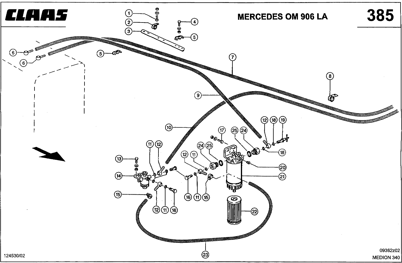 MEDION - MERCEDES OM 906 LA; СИСТЕМА ПИТАНИЯ