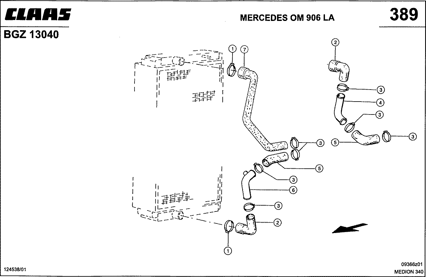 MEDION - MERCEDES 0M 906 LA; СИСТЕМА ОХЛАЖДЕНИЯ
