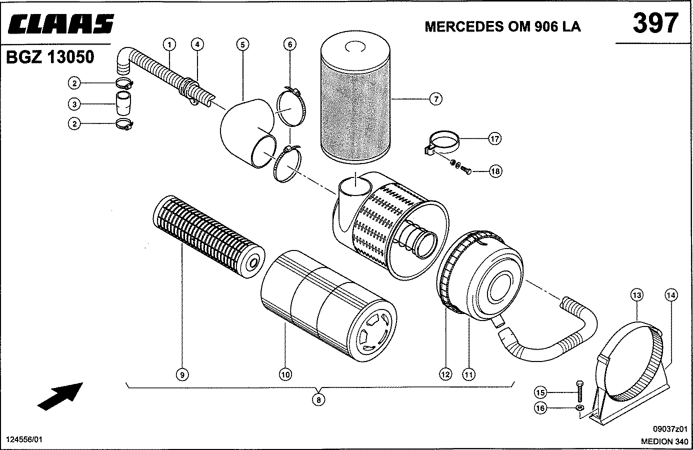 MEDION - MERCEDES OM 906 LA; ВОЗДУШНЫЙ ФИЛЬТР