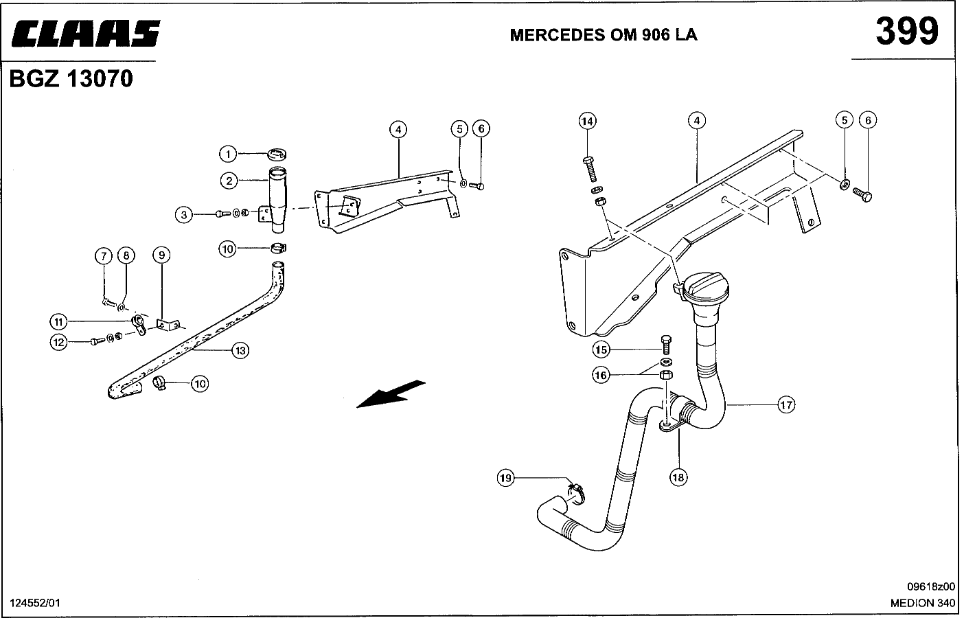 MEDION - MERCEDES OM 906 LA; ЗАЛИВНАЯ ГОРЛОВИНА