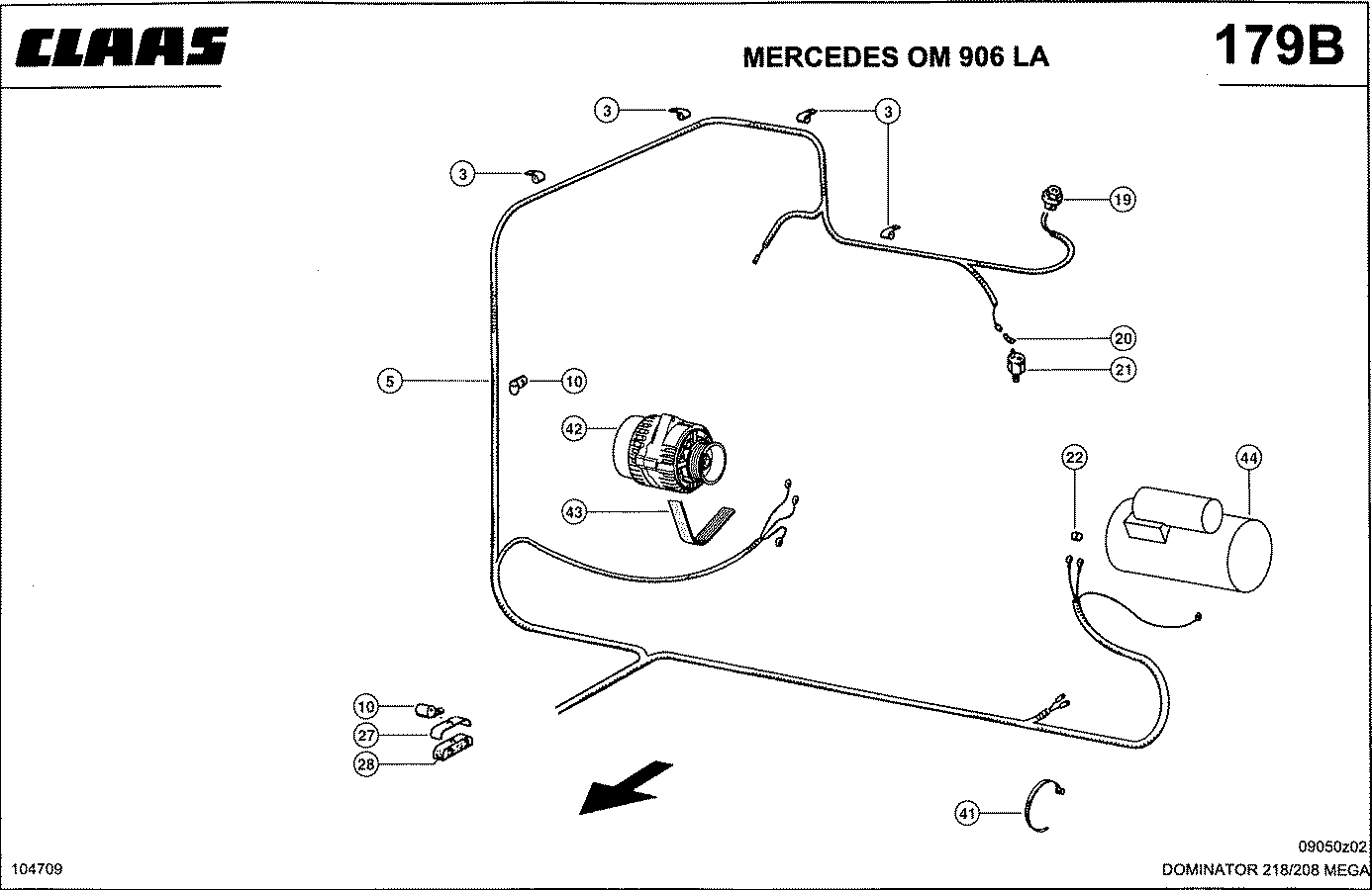 MEGA II - MERCEDES OM 906 LA; ЭЛЕКТРИКА ДВИГАТЕЛЯ