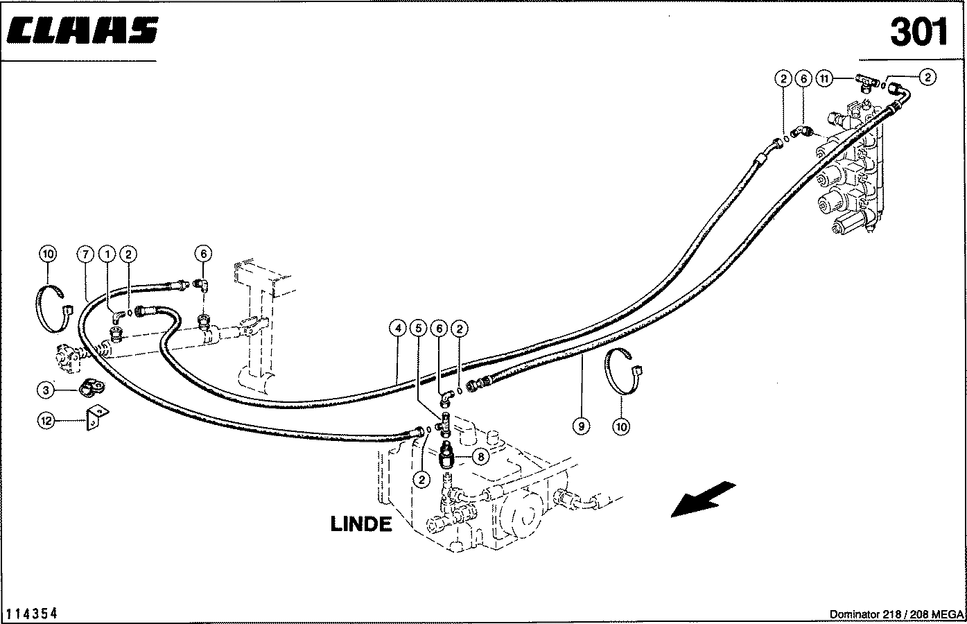 MEGA II - HYDRAULIKLEITUNGEN, (NIEDERDRUCKHYDRAUL