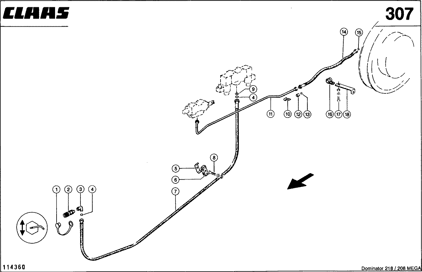 MEGA II - HYDRAULIKLEITUNGEN, (HASPEL, TROMMELREG