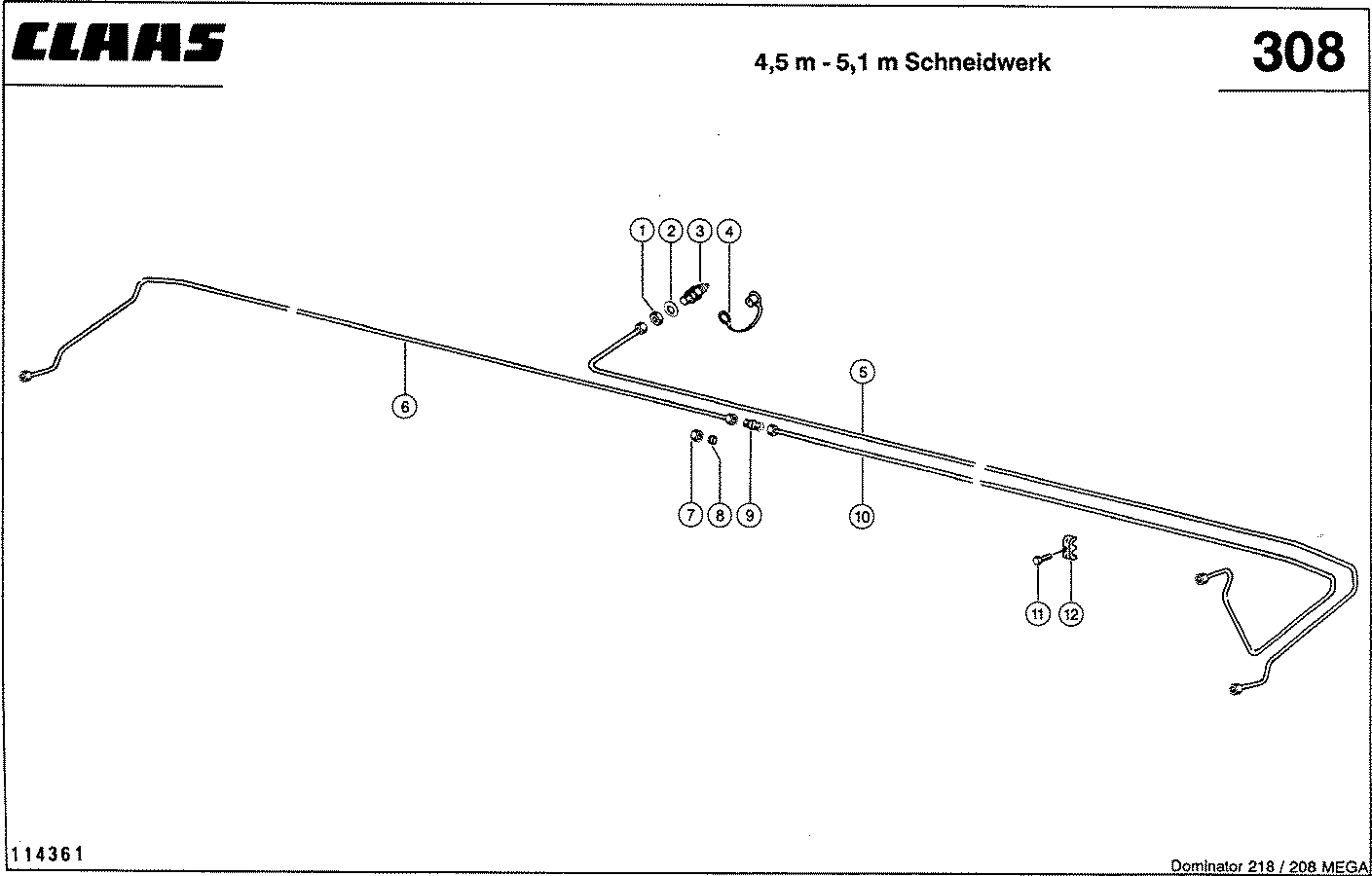 MEGA II - HYDRAULIKLEITUNGEN, (HASPEL-HOEHENVERST