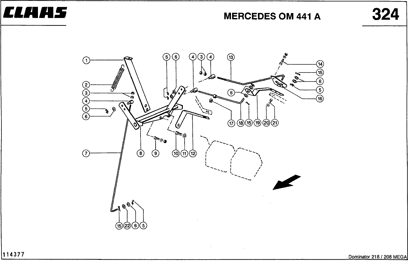 MEGA II - РЕГУЛИРОВКА ПОДАЧИ ТОПЛИВА, MERCEDES OM 441 A