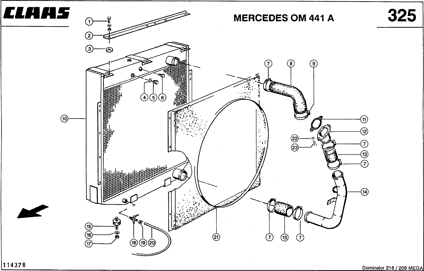 MEGA II - СИСТЕМА ОХЛАЖДЕНИЯ, MERCEDES OM 441 A