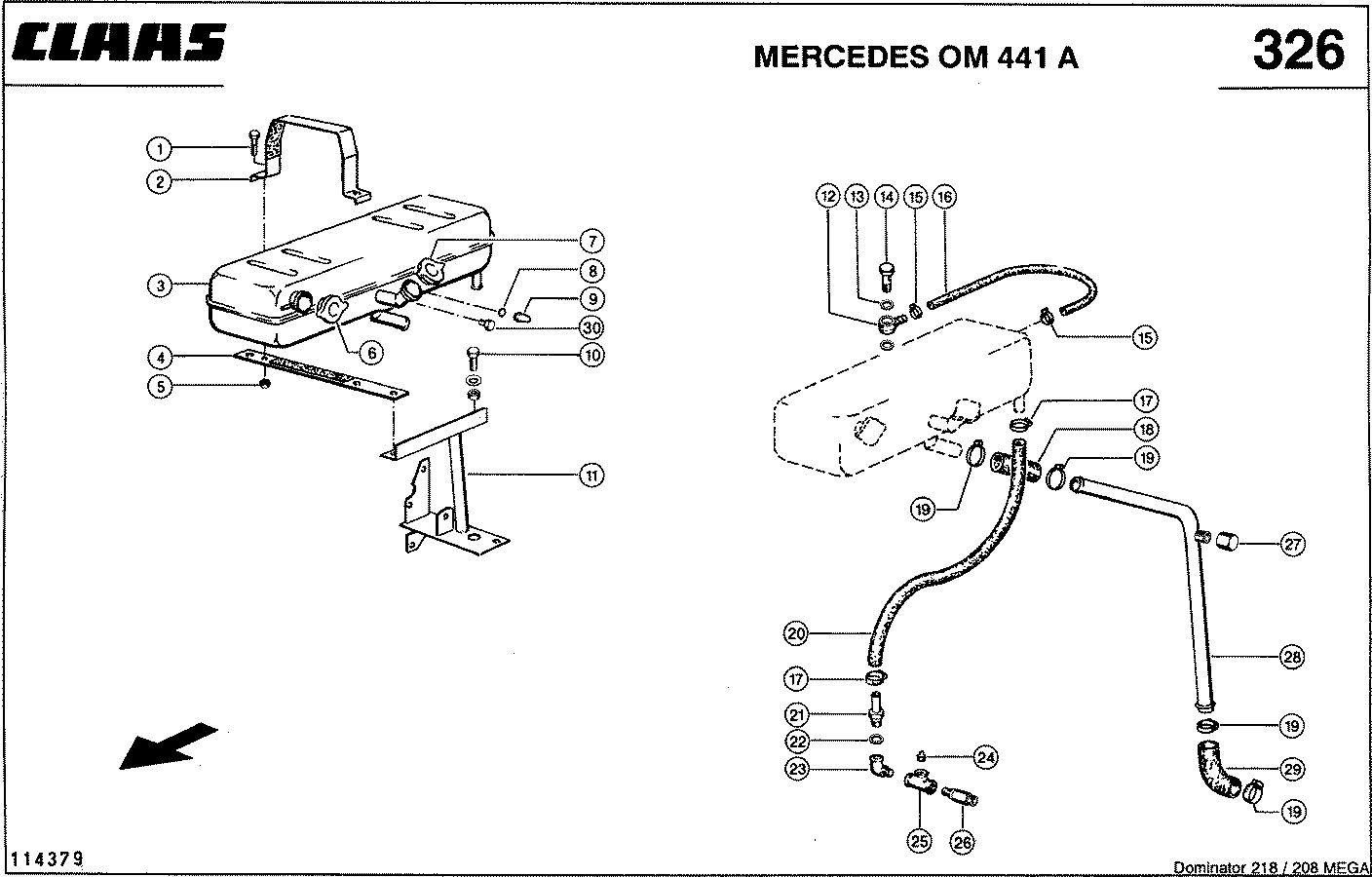 MEGA II - СИСТЕМА ОХЛАЖДЕНИЯ, MERCEDES OM 441 A