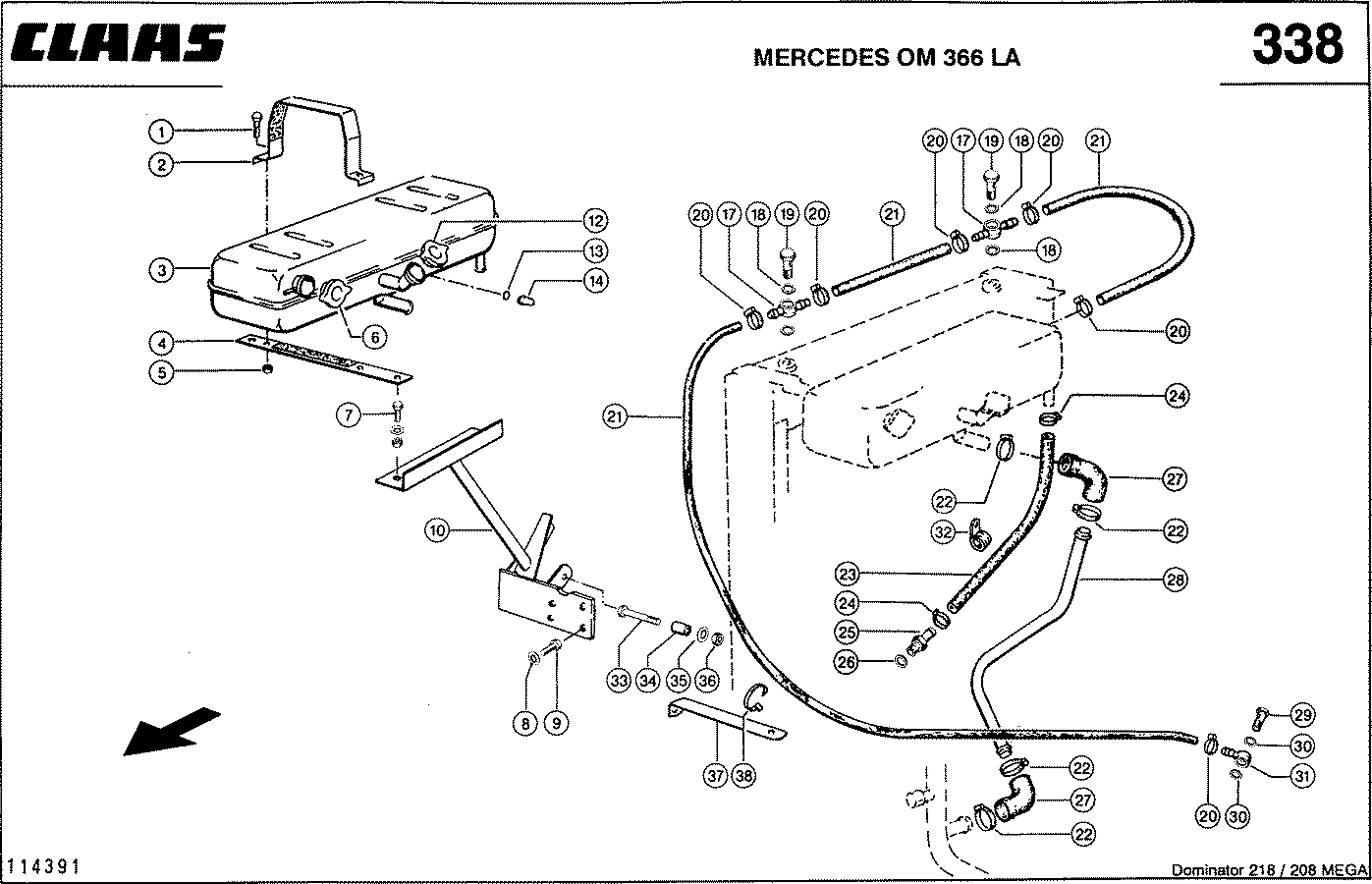 MEGA II - СИСТЕМА ОХЛАЖДЕНИЯ, MERCEDES OM 366 LA