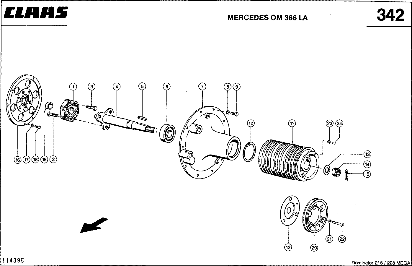 MEGA II - ОТБОР МОЩНОСТИ, MERCEDES OM 366 LA