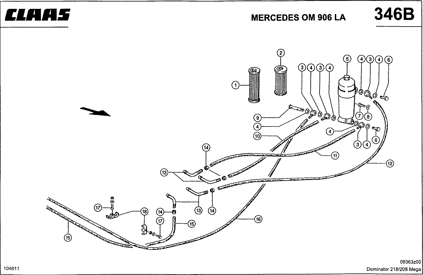 MEGA II - MERCEDES OM 906 LA; СИСТЕМА ПИТАНИЯ