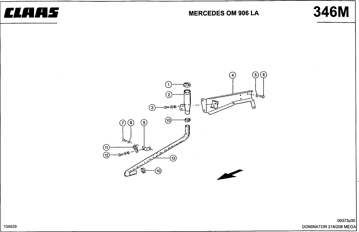 MEGA II - MERCEDES OM 906 LA; ЗАЛИВНАЯ ГОРЛОВИНА