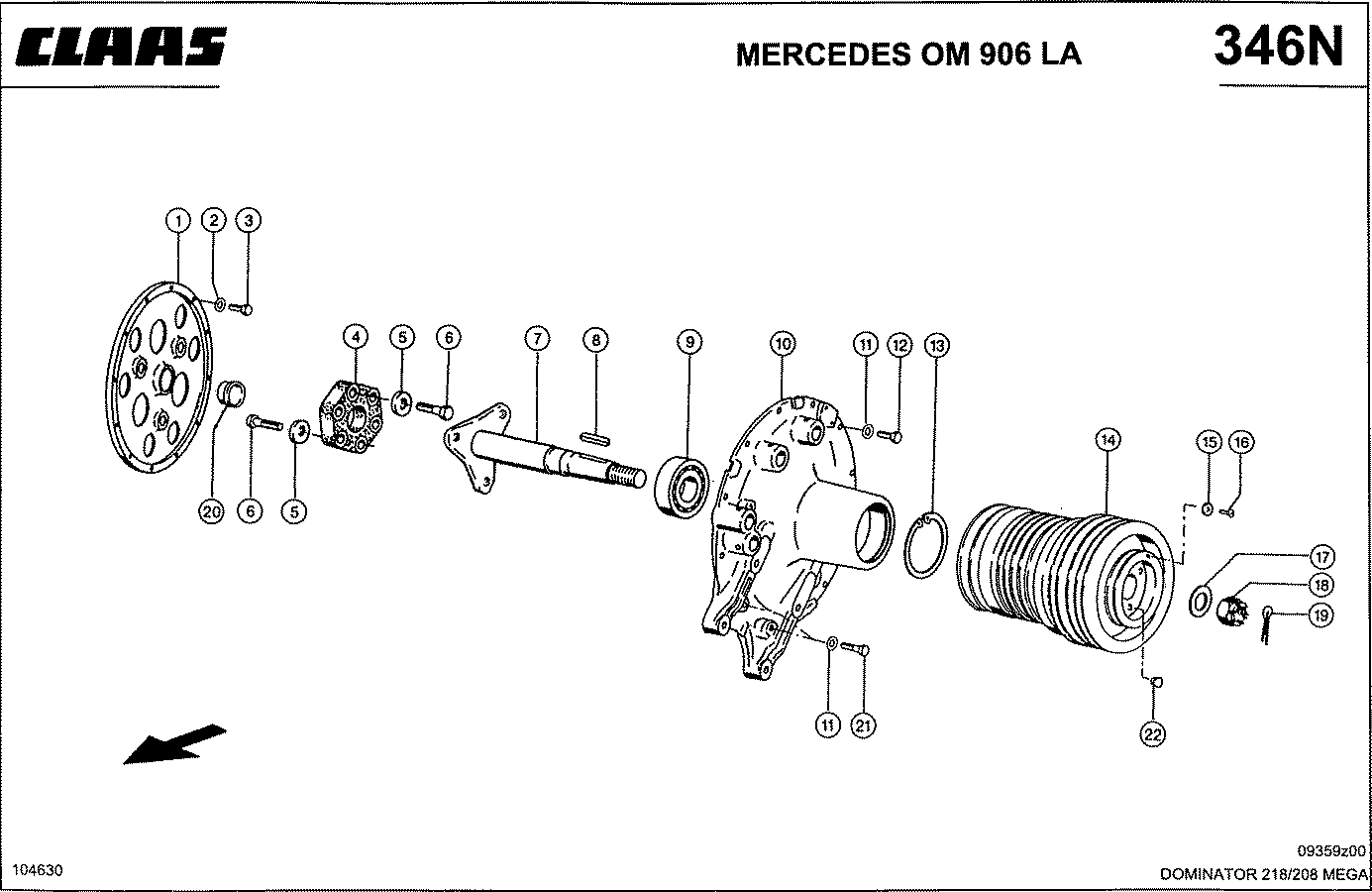 MEGA II - MERCEDES OM 906 LA; ОТБОР МОЩНОСТИ